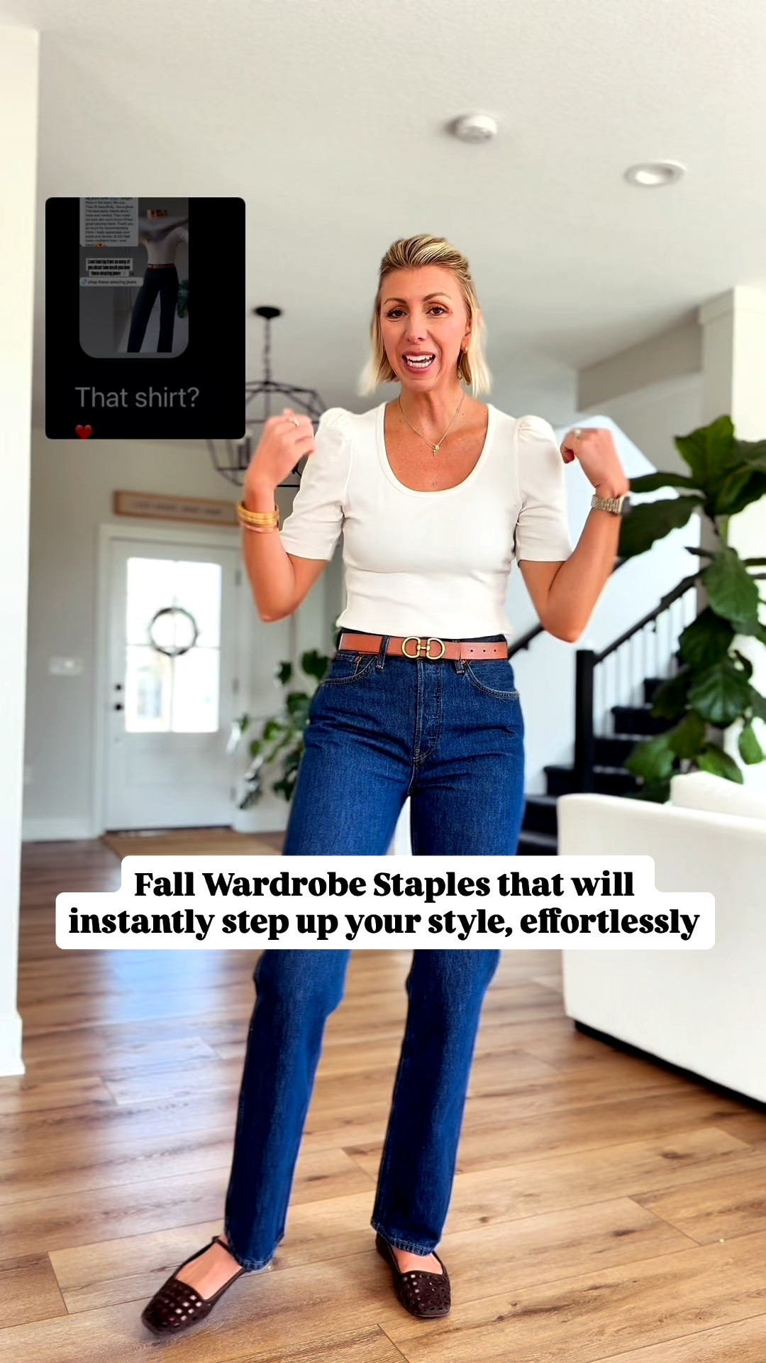 This puff sleeve cotton tee instantly looks elevated because of the volume in the shoulders and the elegant longer sleeve length. It’s 100% cotton so it’s super soft and I love the flattering scoopneck get your true size.

#LTKStyleTip #LTKFindsUnder50 #LTKOver40