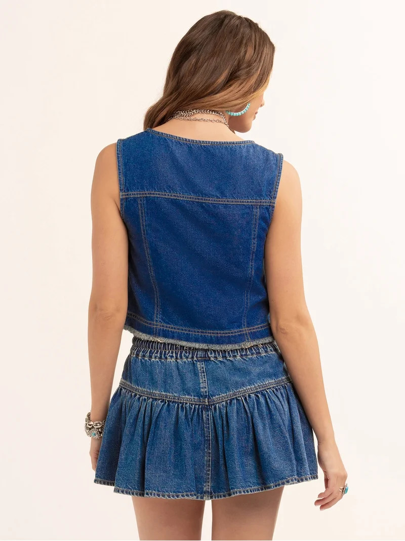 Jessica Simpson Women's Boxy Vest Top, Sizes XS-XL - Walmart.com | Walmart (US)