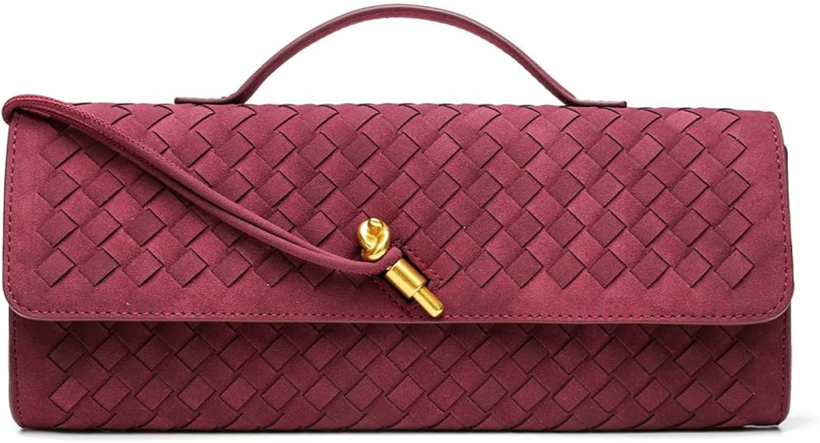 JYG Suede Woven Handbag for Women Trendy Evening Shoulder Bag Casual Clutch Purse Crossbody Satch... | Amazon (US)