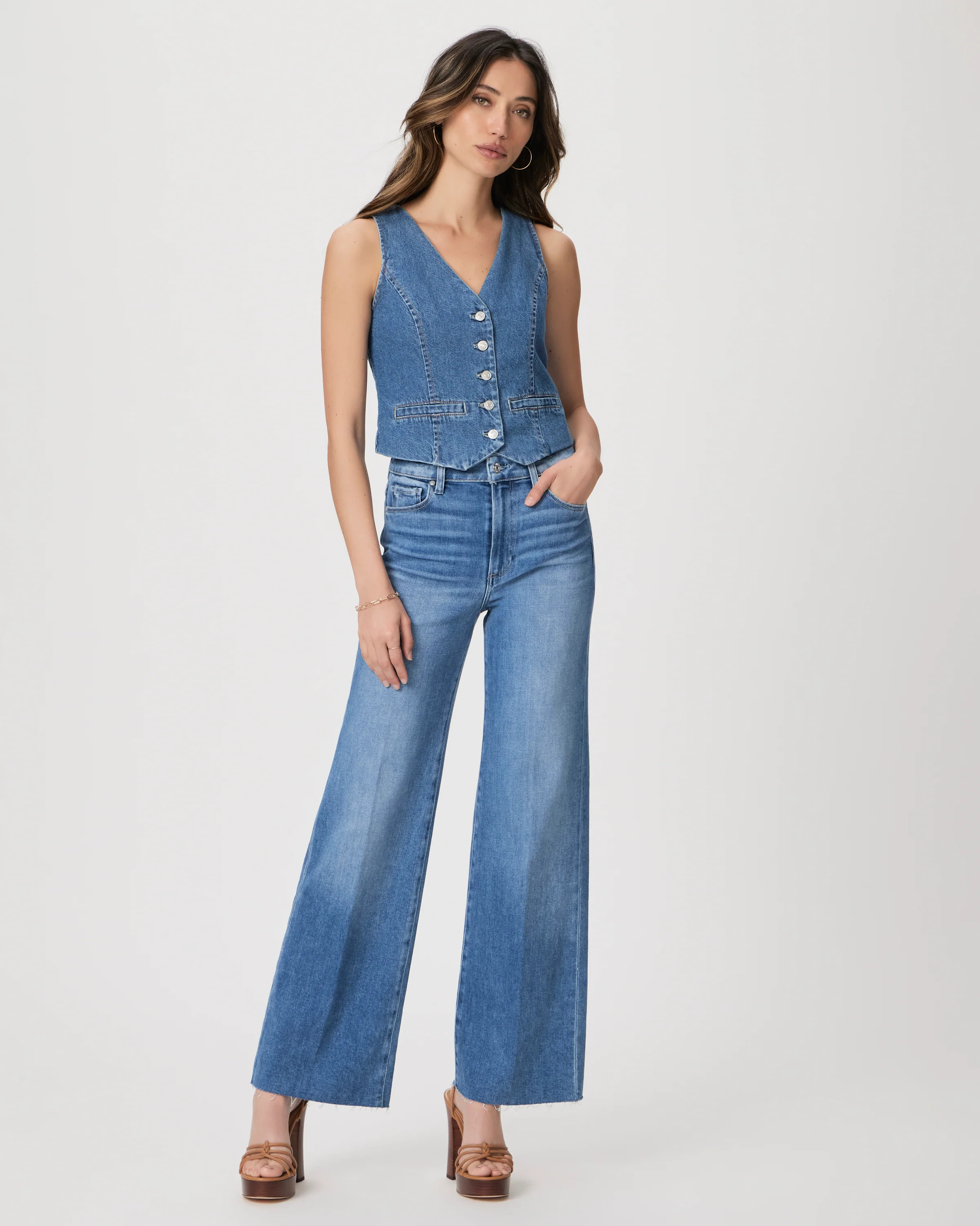 Anessa 31" Wide Leg Jean | Paige