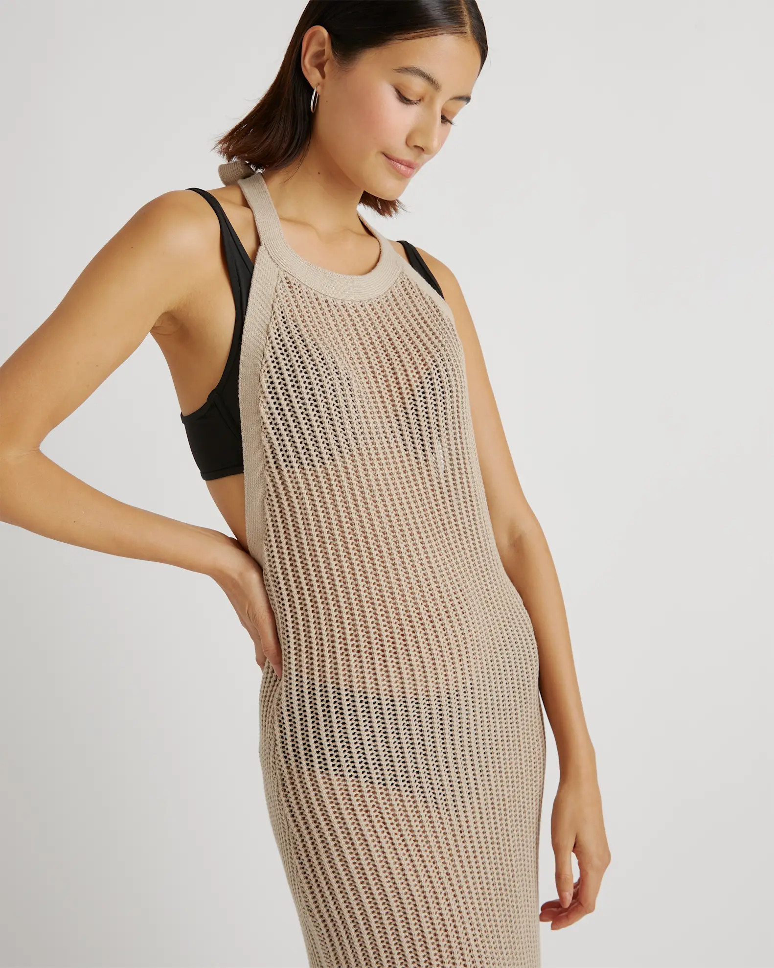 100% Organic Cotton Open-Knit Cover-Up Maxi Dress | Quince