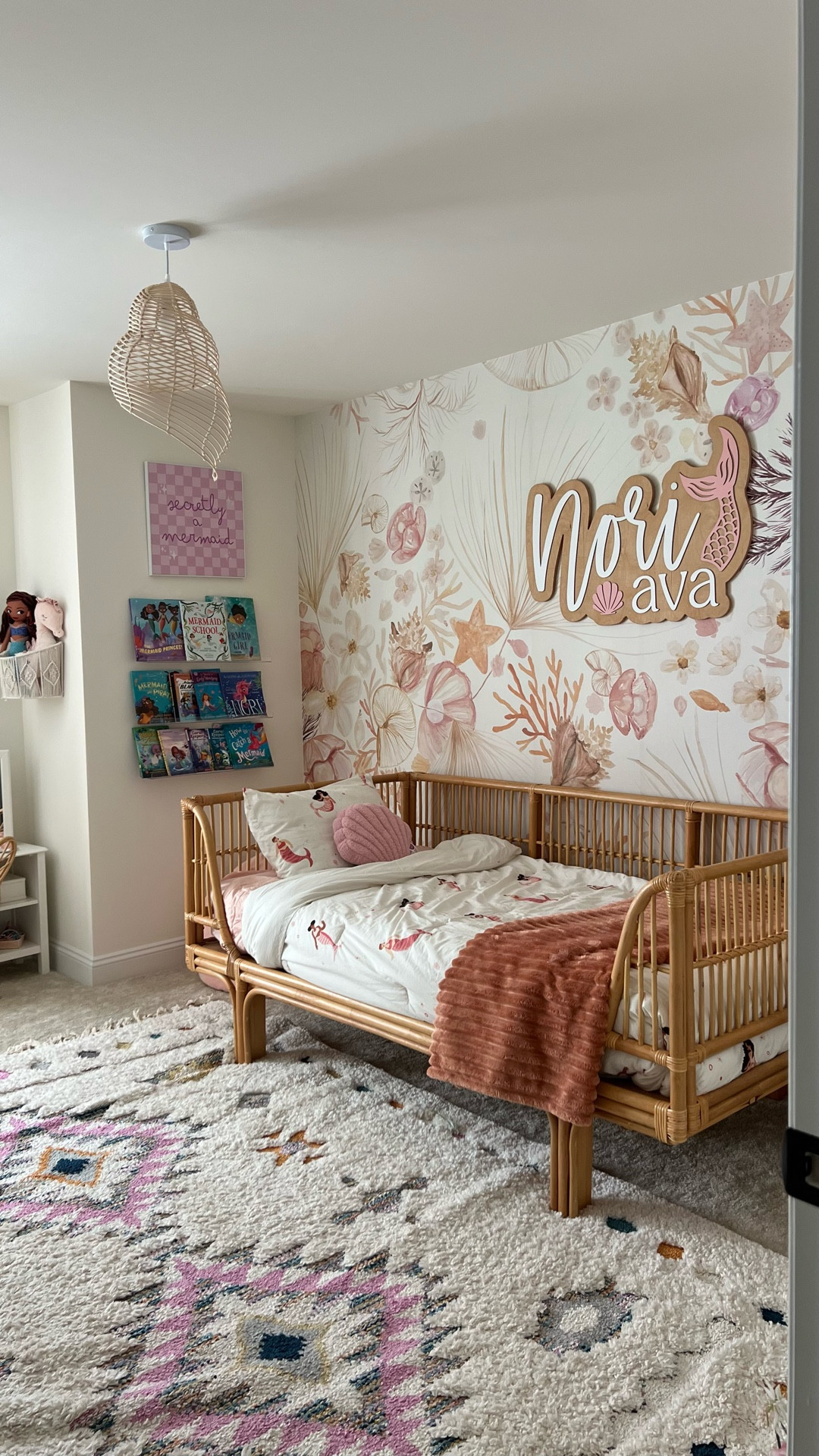 Mermaid Inspired Room 🧜🏽‍♀️✨

#LTKHome #LTKKids #LTKFamily