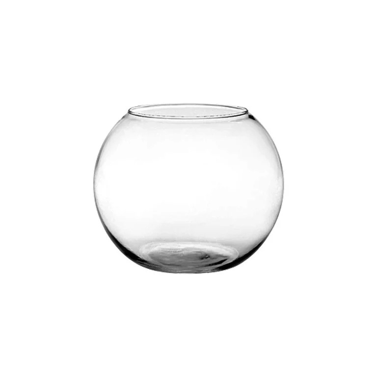 Rose Bowl - Small Glass Round Vase for Weddings, Events, Decorating, Arrangements, Flowers, Offic... | Walmart (US)