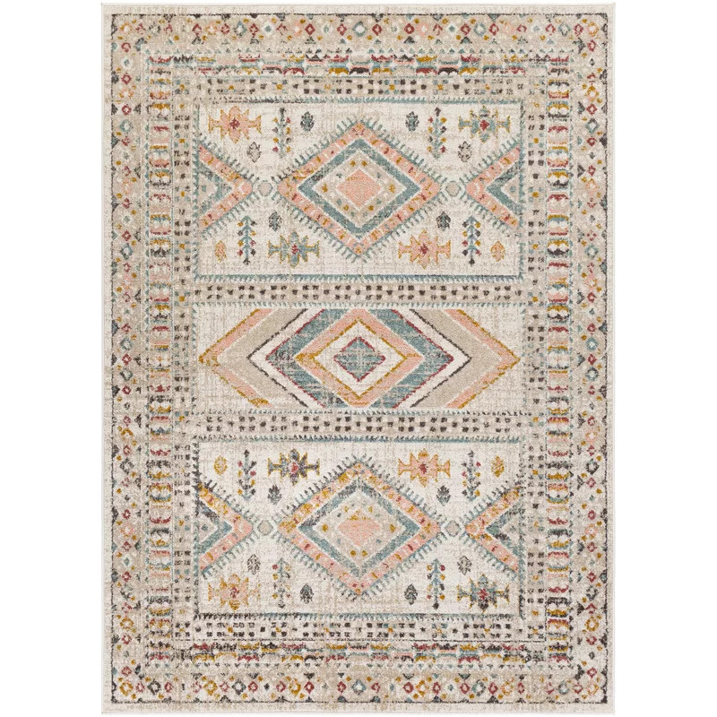 Eldon Performance Pale Pink/Teal Rug | Wayfair North America