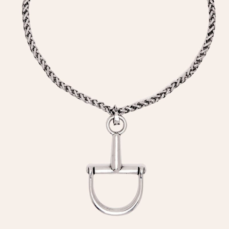 Rockin' C Silver Horse Bit Pendant Necklace | Cavender's