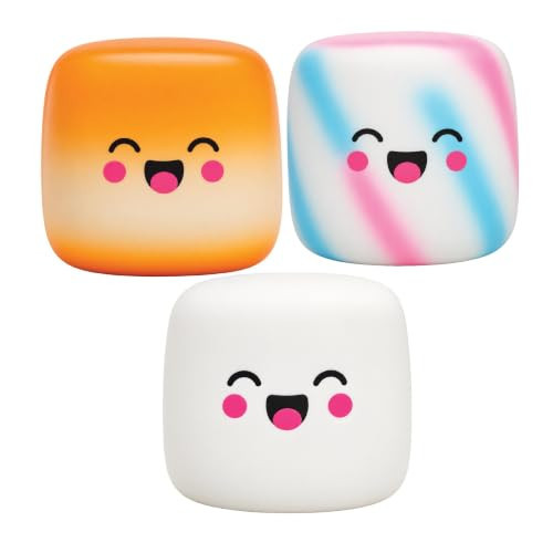 Squeeze Please 3 Pack Marshmallow Stress Relief Sensory Fidget Squishy Toy | Amazon (US)