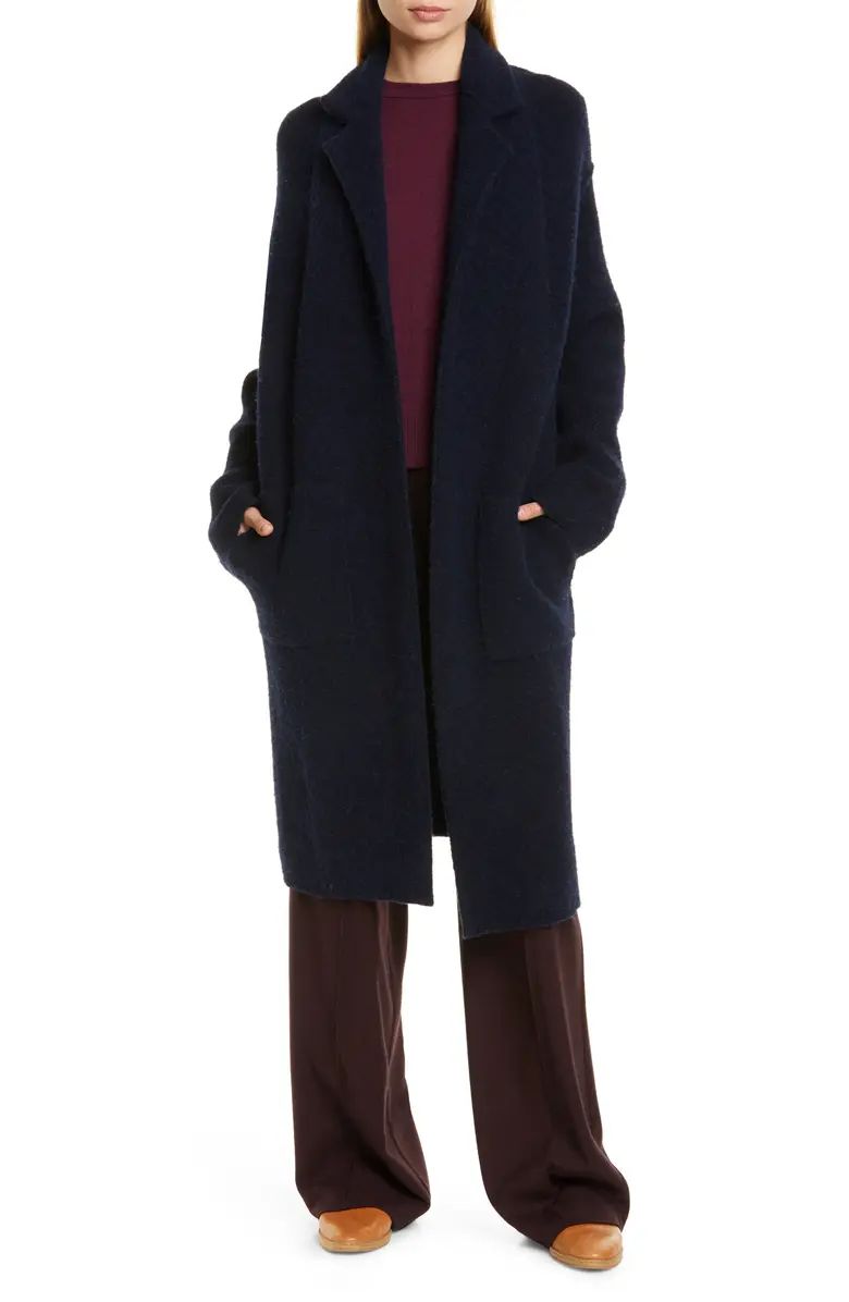 The next evolution of the grandfather cardigan, this posh menswear-inspired coat is indulgently c... | Nordstrom