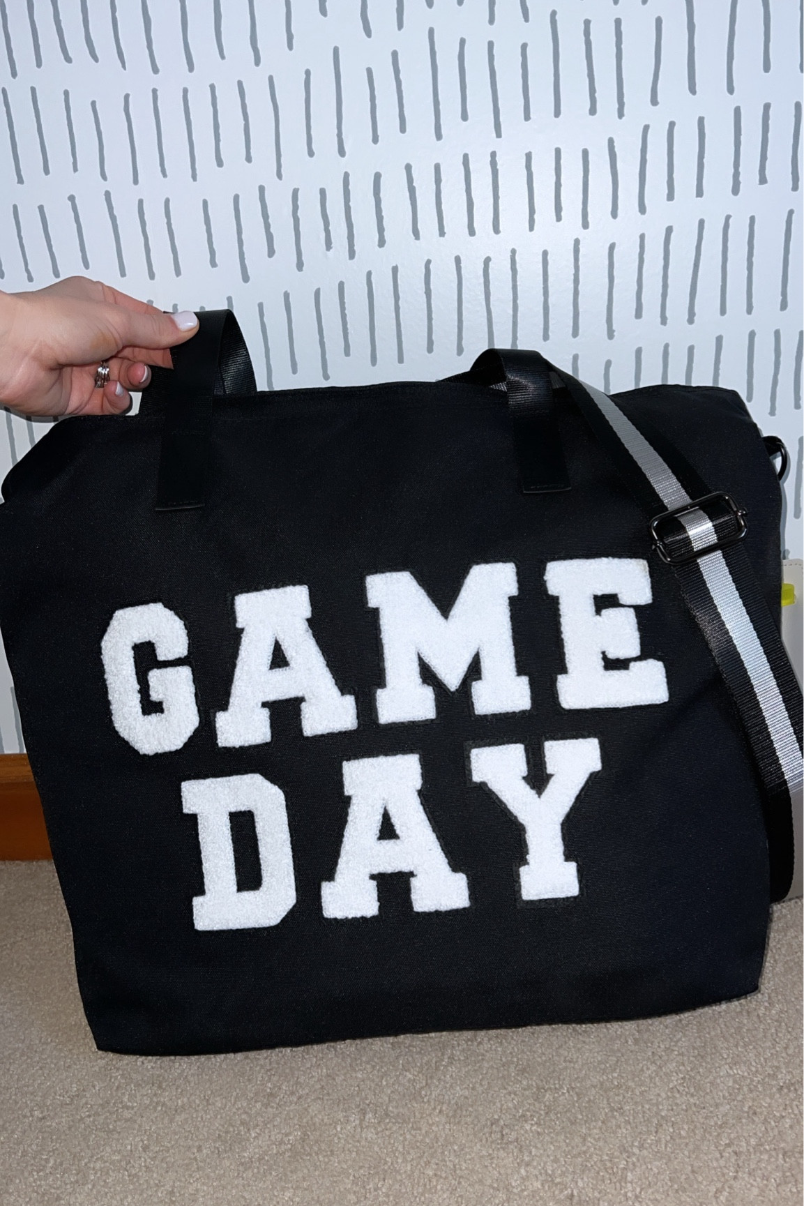 Added some varsity letters and a cute strap “TaDa” This is going to be perfect snack/toy bag for my littles on game days.. it’s water prod and has a zipper #gameday #baseballmom #boymom 

#LTKfamily #LTKfindsunder50 #LTKkids