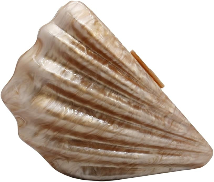 UMREN Seashell Chain Shoulder Bag for Women Acrylic Evening Clutch Bag Glitter Marble Purse Handb... | Amazon (US)