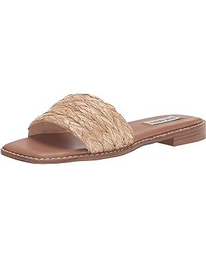 Steve Madden Womens Sandra Raffia Slip On Slide Sandals | Amazon (US)