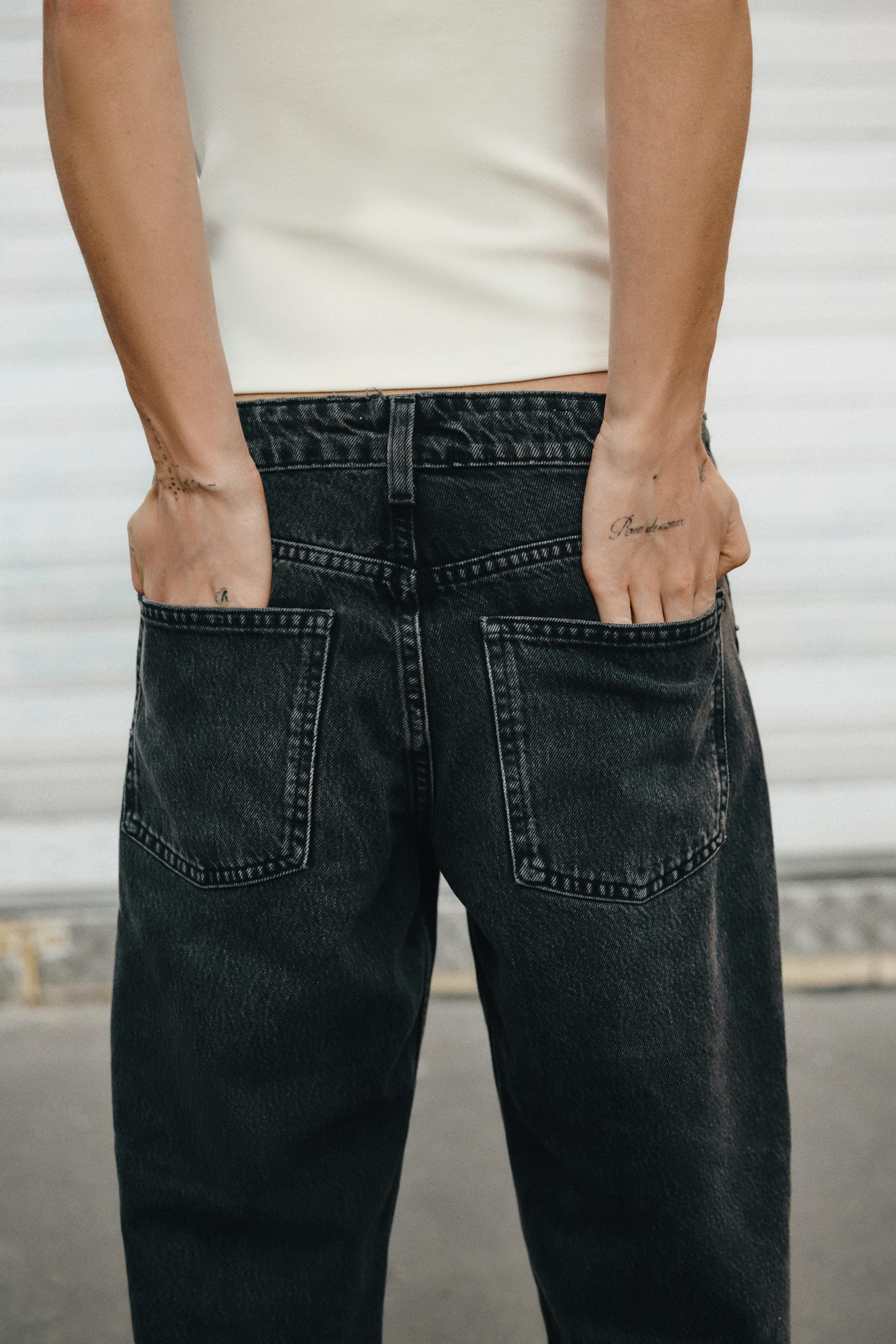 TRF WIDE LEG LOW RISE JEANS | Zara US