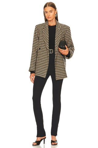 ANINE BING Kaia Blazer in Houndstooth from Revolve.com | Revolve Clothing (Global)