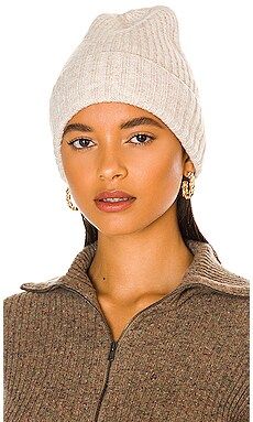 Free People Winnie Waffle Cuff Beanie in Oat from Revolve.com | Revolve Clothing (Global)