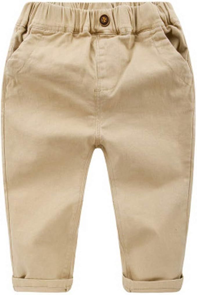 Deniy Baby Boys'Cotton and Linen Pants Thin Casual Slim Trousers | Amazon (US)