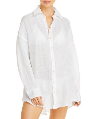 Playa Linen Shirt Dress Swim Cover-Up | Bloomingdale's (US)