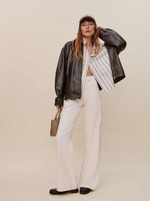 Cary High Rise Slouchy Wide Leg Jeans | Reformation (Global)