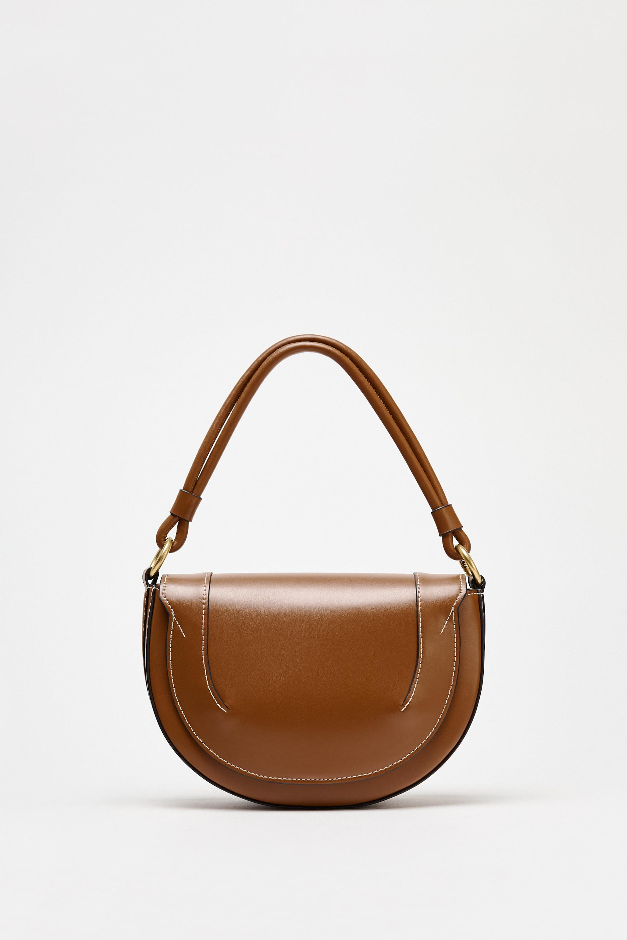 CANVAS STITCH DETAIL CROSSBODY BAG | Zara US