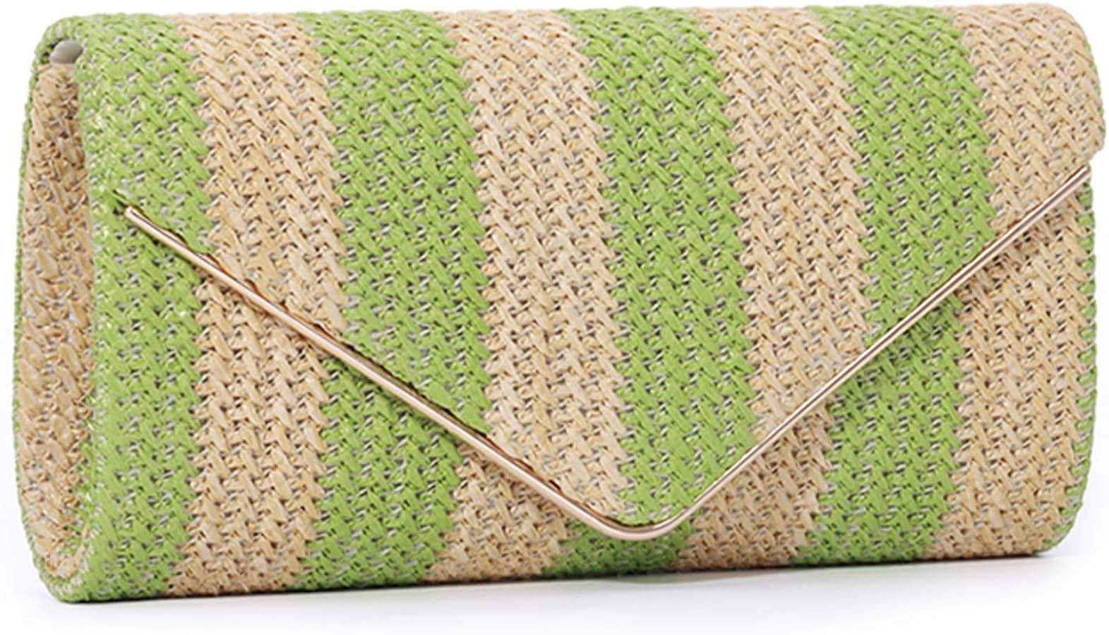 SUKUTU Straw Clutch Purse for Women Woven Evening Envelope Bag Summer Beach Crossbody Handbag wit... | Amazon (US)