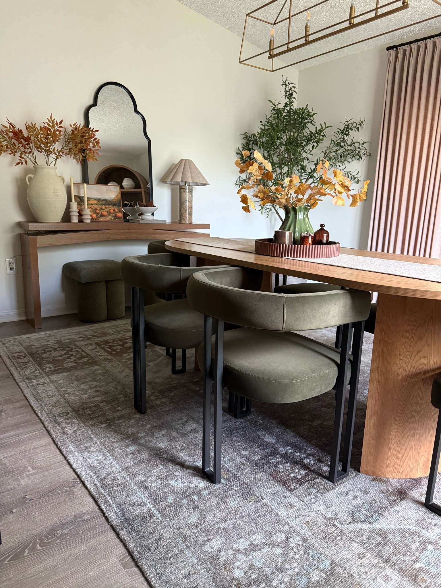 #ad I love how this dining room came together- beautiful designer inspired console table & such a great deal on these comfy and modern dining room chairs.

#wayfair #wayfairpartner @Wayfair 

Dining room inspo, dining room chairs, dining room rug, Loloi rug, console table, designer inspired console table

#LTKHome #LTKSaleAlert #LTKSeasonal
