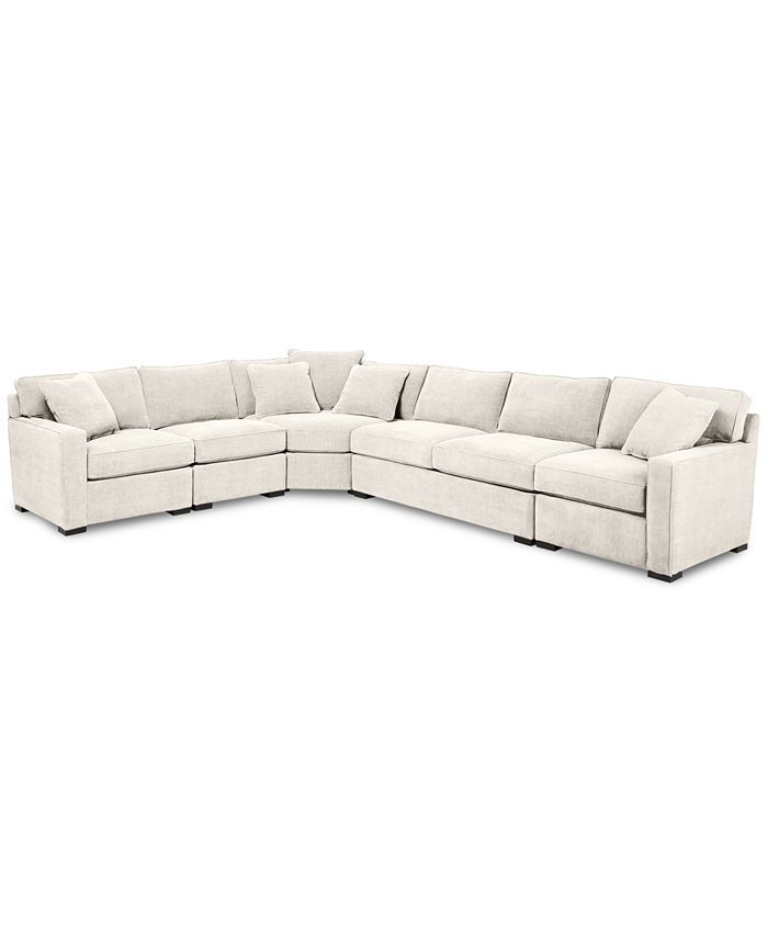 Furniture Radley 5-Piece Fabric Sectional Sofa with Apartment Sofa, Created for Macy's & Reviews ... | Macys (US)