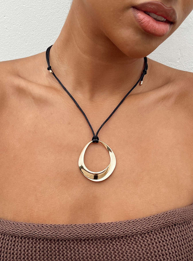 Zakai Necklace Gold | Princess Polly AU