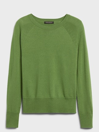 Seamless Merino Crew-Neck Sweater in Responsible Wool | Banana Republic (US)