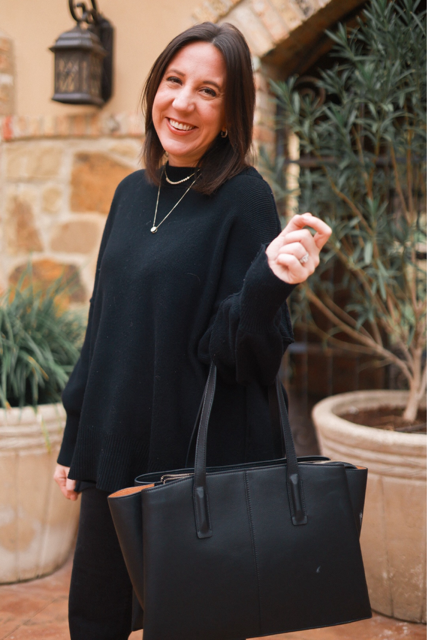 Capsule wardrobe work outfit, bump friendly 

#LTKworkwear #LTKbump