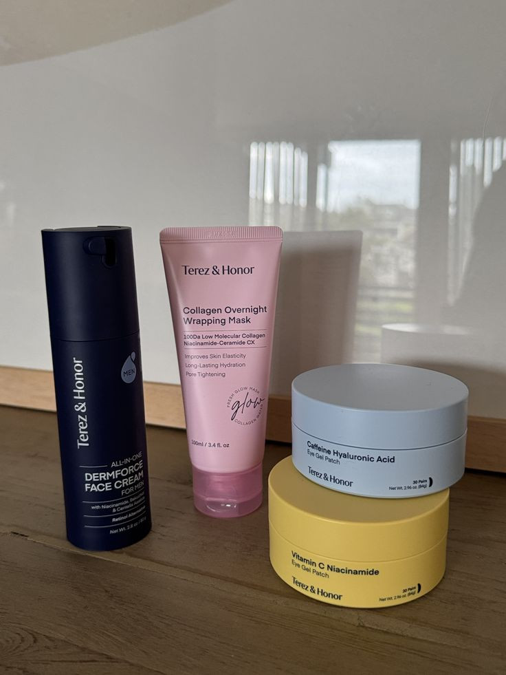 Korean beauty favorites:
Terez & Honor Vitamin C + Niacinamide Eye Gel Patches, Dermforce Face Cream, Collagen Overnight Wrapping Mask, and Caffeine + Hyaluronic Acid Eye Gel Patches.
Perfect for hydration, brightening, anti-aging, and achieving that effortless glass skin glow. A must-have skincare lineup for self-care days, gifting, and everyday radiance.


#KoreanSkincare #GlassSkin #SkincareRoutine #SkincareMustHaves #SelfCareRoutine #GlowingSkin #BeautyFavorites #HydrationBoost #AntiAgingSkincare #SkincareGifts 

 #LTKselfcare #LTKBeauty