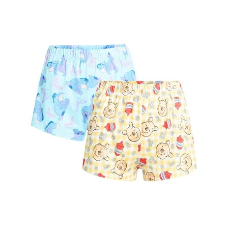 Winnie The Pooh Women s Sleep Shorts 2-Pack Sizes XS-3X | Walmart (US)