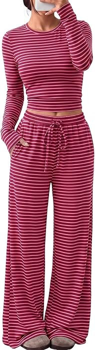 Trendy Queen Women's 2 Piece 2026 Fall Fashion Lounge Set with Pockets | Amazon (US)