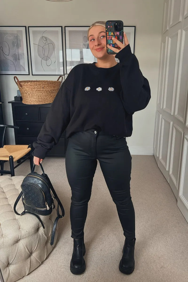 Coated High Waisted Jeans | In The Style (UK)