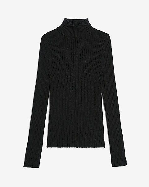 Wide Ribbed Turtleneck Sweater | Express