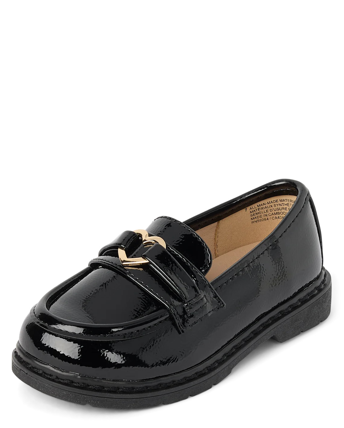 Toddler Girls Heart Loafers - black | The Children's Place