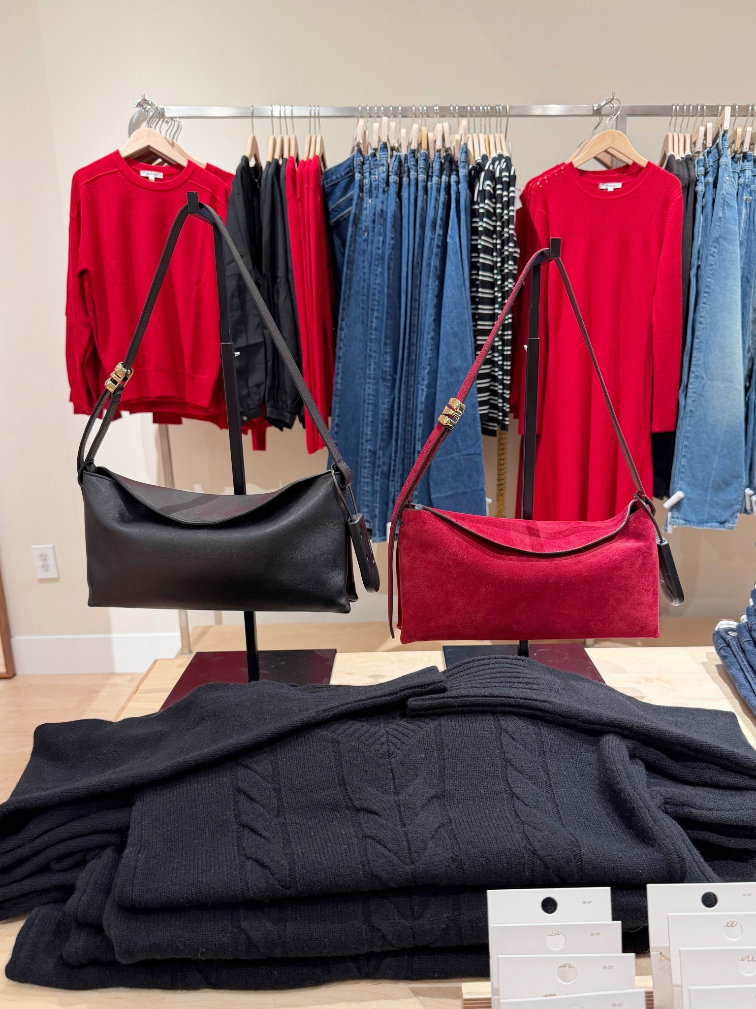 Madewell new arrivals! Loving all of the red and black bags, sweaters and tops! 

#LTKMidsize #LTKOver40 #LTKWorkwear