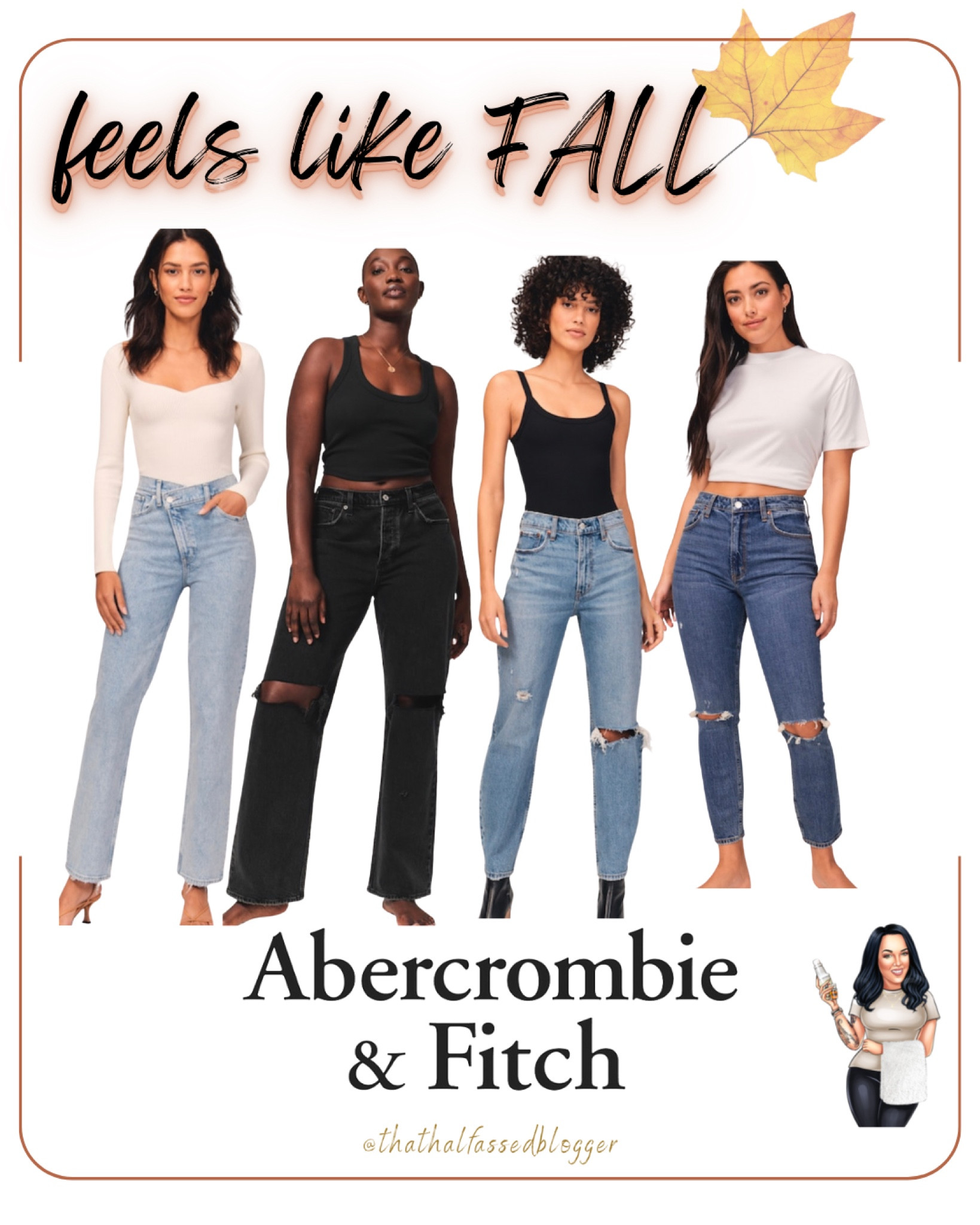 Abercrombie is 25% off almost anything AND can be stacked with other codes for the LTK Sale!! Today-Sept 20, exclusively in the LTK app.

Abercrombie & Fitch, A&F, womens, casual, fall, fall fashion, fall wardrobe, fall outfits, basics, denim, black denim, curvy jeans, curve love, straight jeans, high rise, boyfriend jeans, mom jeans

#LTKcurves #LTKSale #LTKsalealert