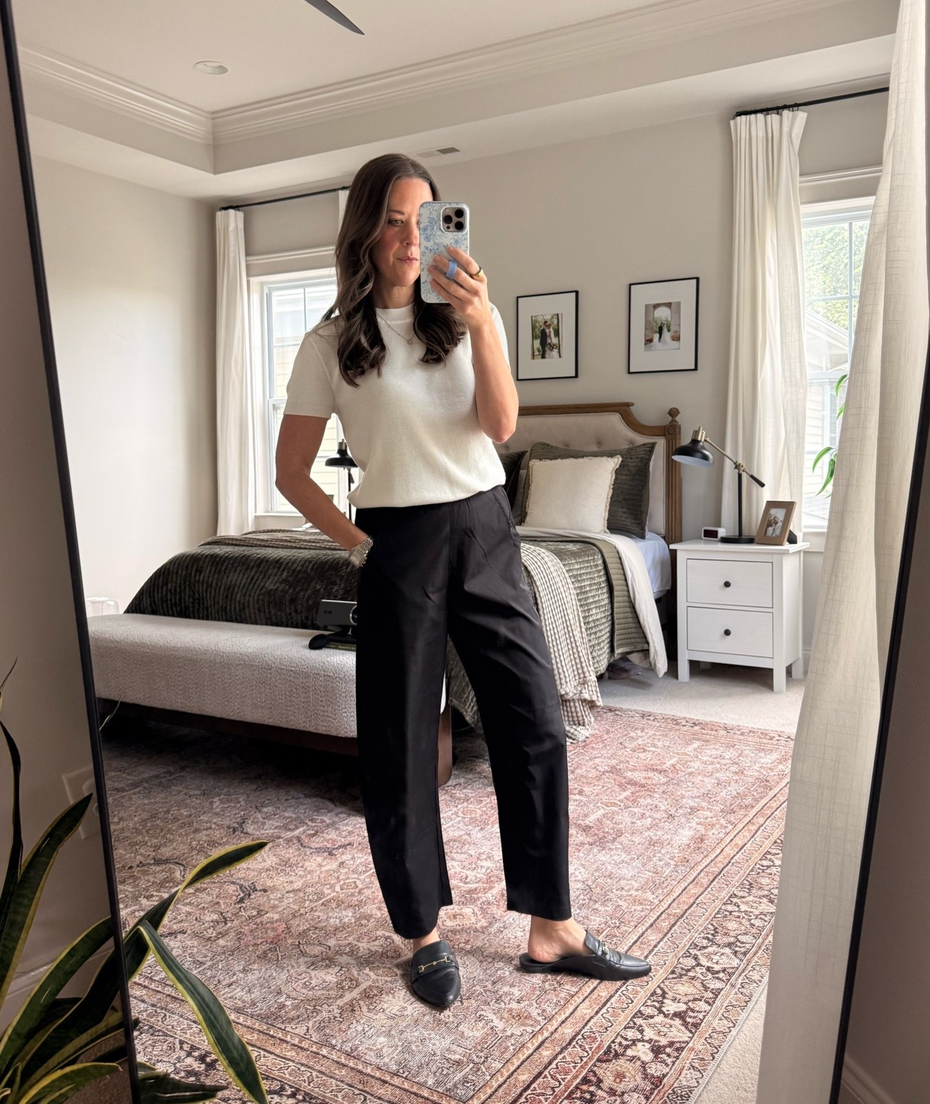 Amazon teacher outfit | fall workwear | business casual outfit

Classic chic outfit for summer to fall transition 🍂
Wearing an Amazon textured short sleeve top (S), Amazon Ruti look-for-less pants (XS), and Amazon slides (tts). This is such an easy teacher outfit, fall work outfit, or business casual outfit when you want something polished, comfortable, and easy to repeat.

#LTKootd #LTKgrwm #LTKWorkwear