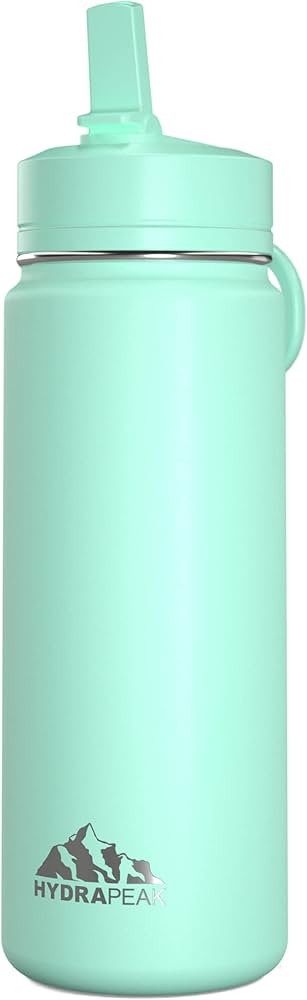Hydrapeak Mini 20oz Kids Water Bottle with Straw Lid, Stainless Steel Double Wall Insulated Water... | Amazon (US)