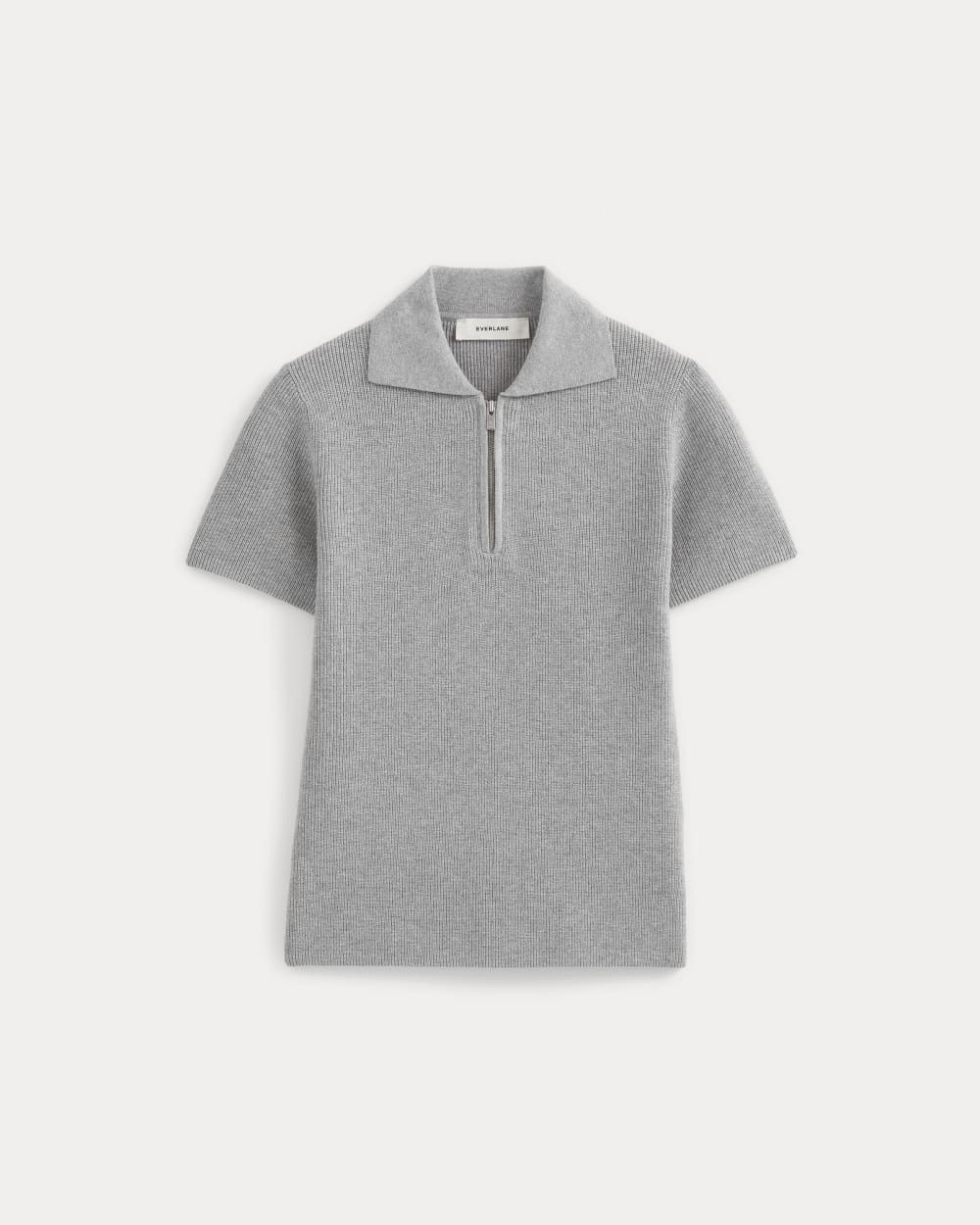 Knit Quarter-Zip Polo | Light Heathered Grey | Everlane