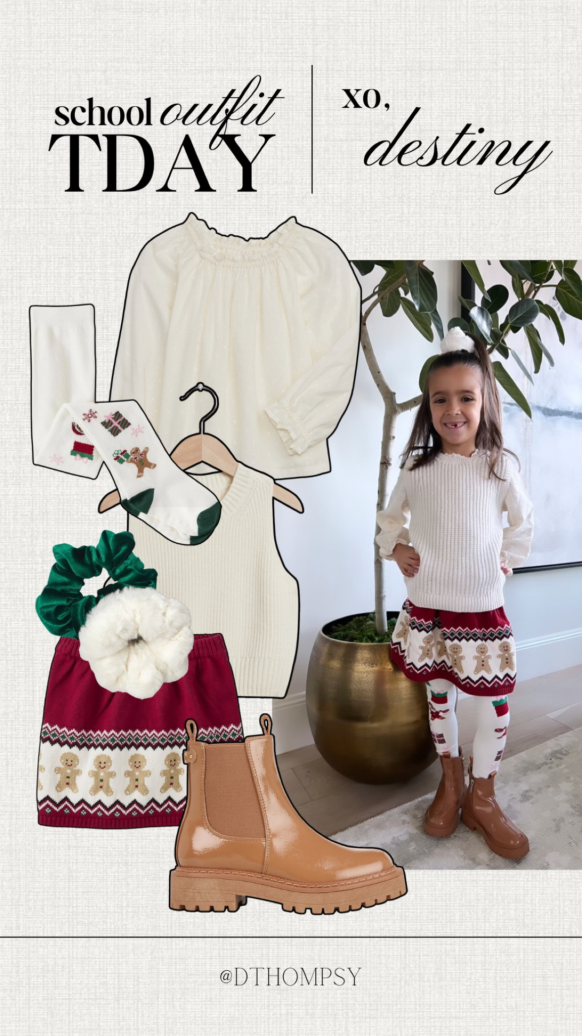 Tatum’s OOTD

School. holiday. christmas. winter outfit. kid. girl. toddler. cute. seasonal. 

#LTKHoliday #LTKstyletip #LTKkids