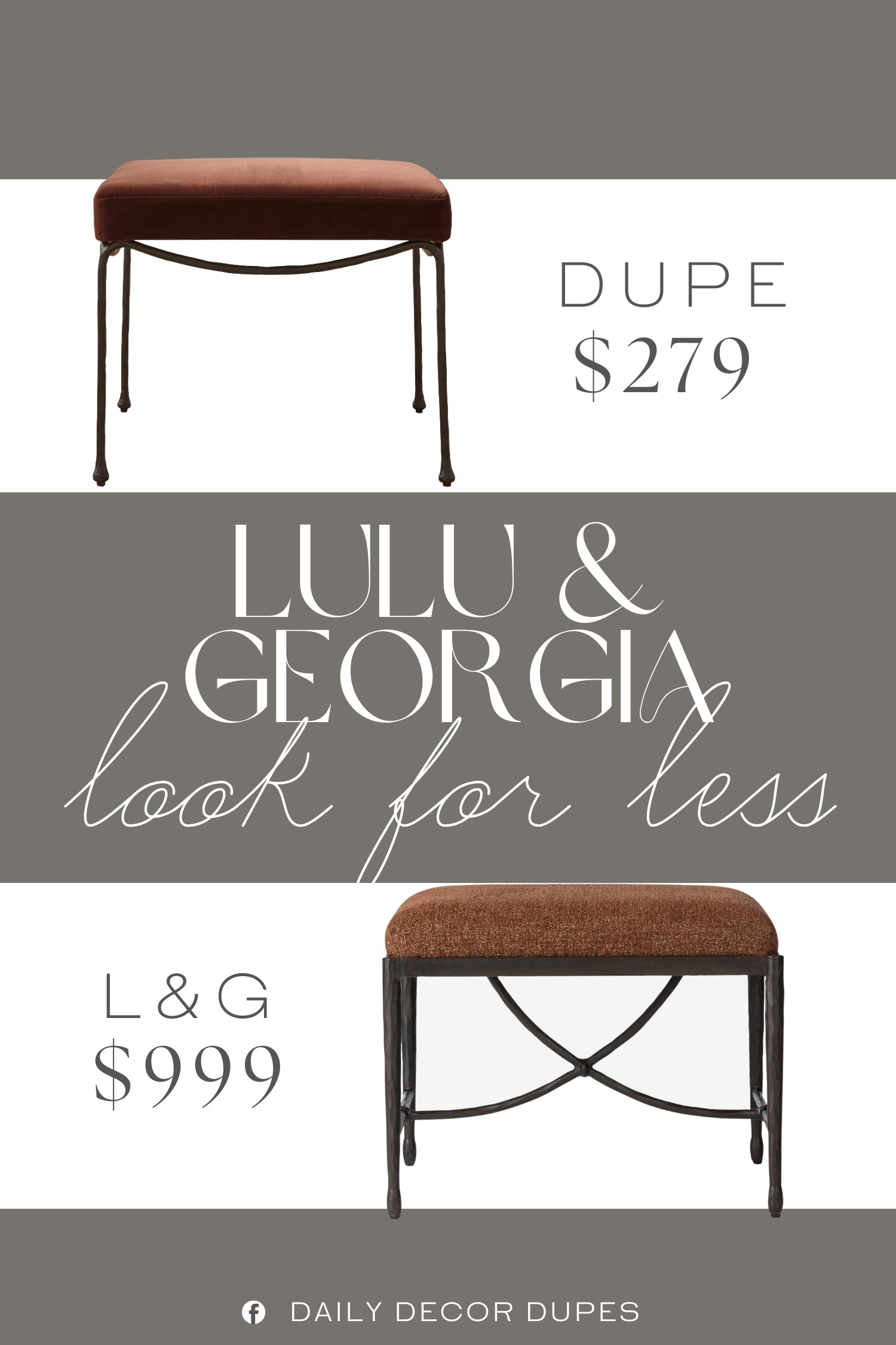 Inspired by Lulu & Georgia Stool. Lulu & Georgia Stool dupe. Velvet Upholstered Stool. Plush Velvet Stool. Contemporary Accent Stool. Minimalist Accent Seating. Modern Living Room Stool. Modern Living Room Stool. Soft Velvet Accent Stool. Modern Accent Stool. 

Home more affordable option find copy cat similar look for less budget friendly affordable cheap cheaper beautiful pretty. Clearance sale coupon code discount code promo code luxury lookalike look a like Inspo inspiration inspired by idea ideas Love like these? I share multiple every day in my FB group.
#luluandgeorgiainspired #stool #accentstool #velvetstool #modernliving #livingroom #accentseating #homedecor #furniturefinds 

 #LTKHome