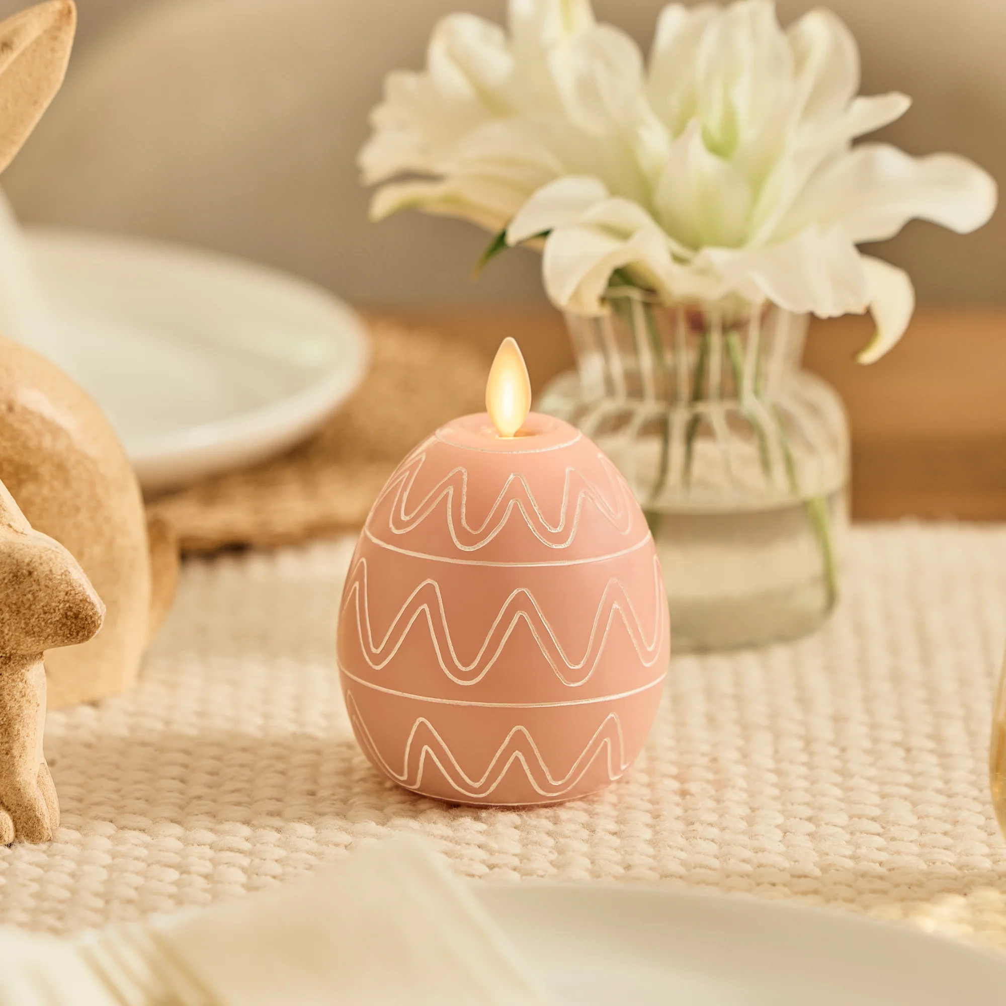 Dusky Rose Flameless Candle Egg | Luminara