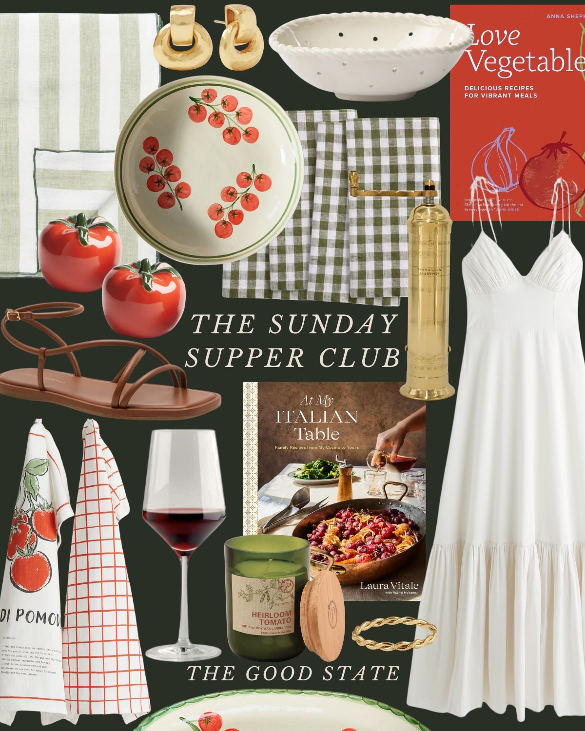 The Sunday Supper Club🍅 To the ladies who find beauty in the fragrance of fresh basil, the crunch of homemade bread and the vibrant colors of ingredients spread across the counter. For those who come alive the longer they linger around a candle-lit table with loved ones. For the ladies who are looking for a reason to set a pretty table and *finallllly* wear their new Spring dress. This collection is for you🤍

The good state, Lauren England, dinner party, hosting, under $50, Anthro, Anthropologie, dolce vita, spring fashion, spring ootd, maxi dress, Abercrombie and Fitch, wedding guest dress, empire waist dress, white dress. J crew, j crew factory, pretty, spring fashion, vacation outfit, ootd, sandals, tuckernuck, Easter outfit, kitchen, entertaining, home decor, Amazon home, Amazon finds, stripe dress, masters outfit, green dress, blue dress, McGee and co, shea McGee, quince 

#LTKHome #LTKSpringSale #LTKFindsUnder50