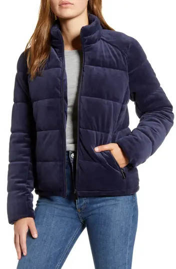 Velvet Puffer Jacket | Nordstrom Rack