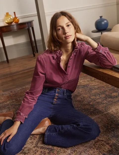 Eliza Broderie Shirt | Boden (US)