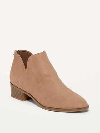 Faux-Suede Booties For Women | Old Navy (US)