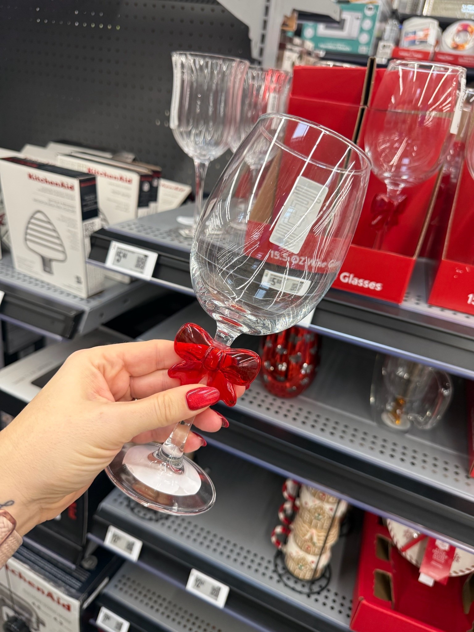 Holiday red wine glass 

#LTKHome #LTKFindsUnder50 #LTKGiftGuide
