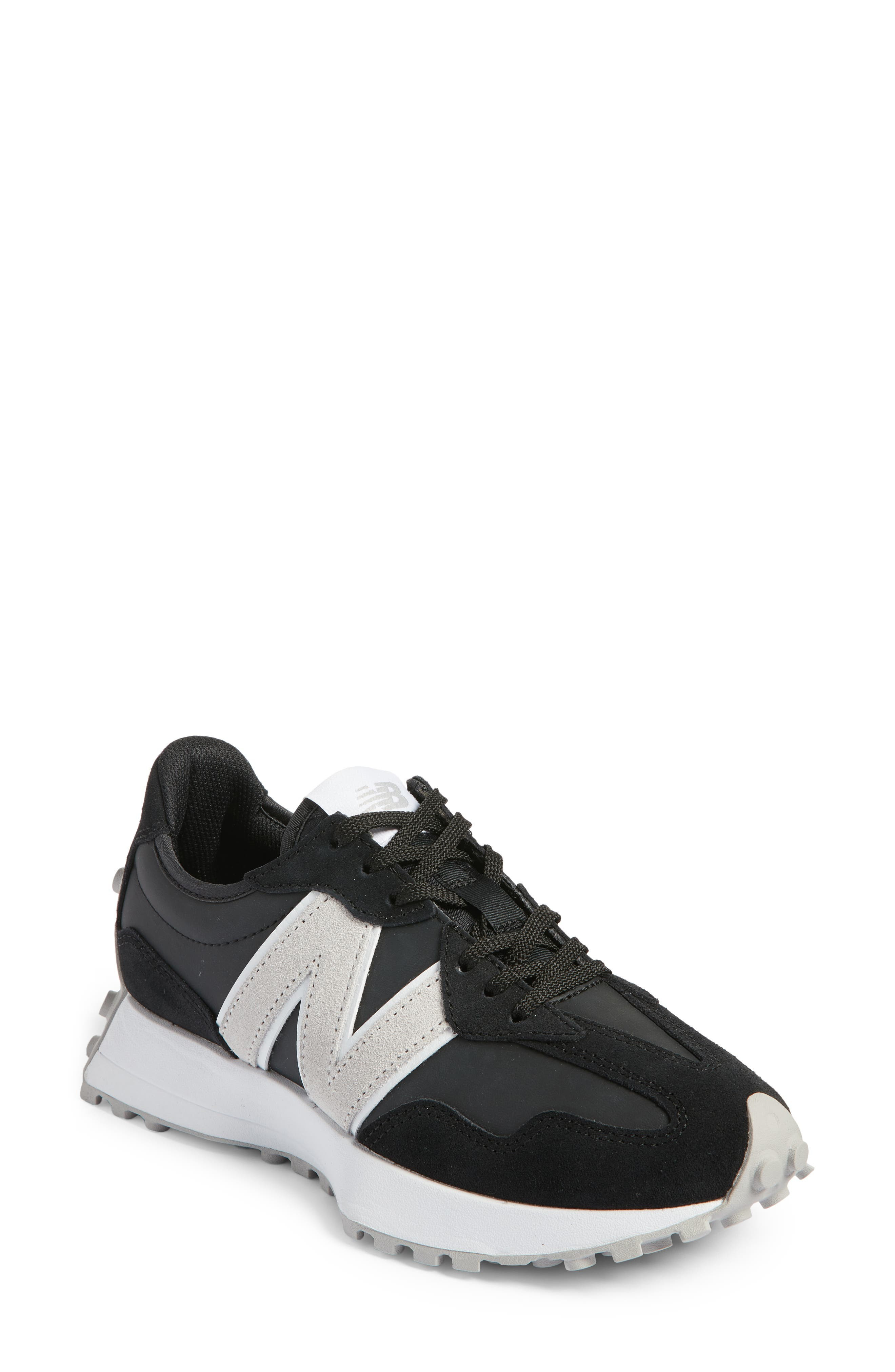 New Balance 327 Sneaker in Black/Pink Haze at Nordstrom, Size 5.5 | Nordstrom