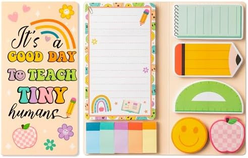B1ykin Cute Sticky Notes Set - A Good Day to Teach Tiny Humans Self-Stick Notes Pad, 550 Sheets W... | Amazon (US)