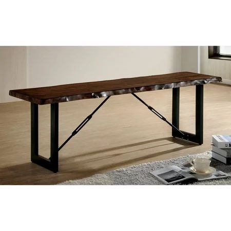 Furniture of America Jared Rustic Dining Bench | Walmart (US)