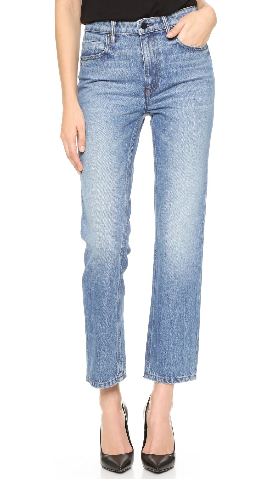 Cult Cropped Straight Leg Jeans | Shopbop